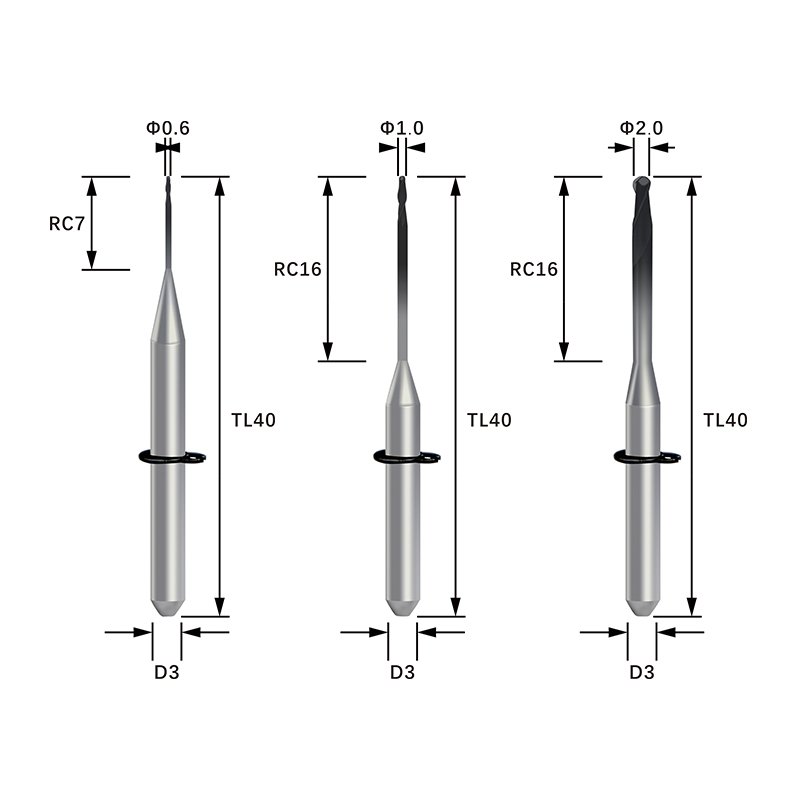 40 mm length Vhf zirconia milling burs specification
