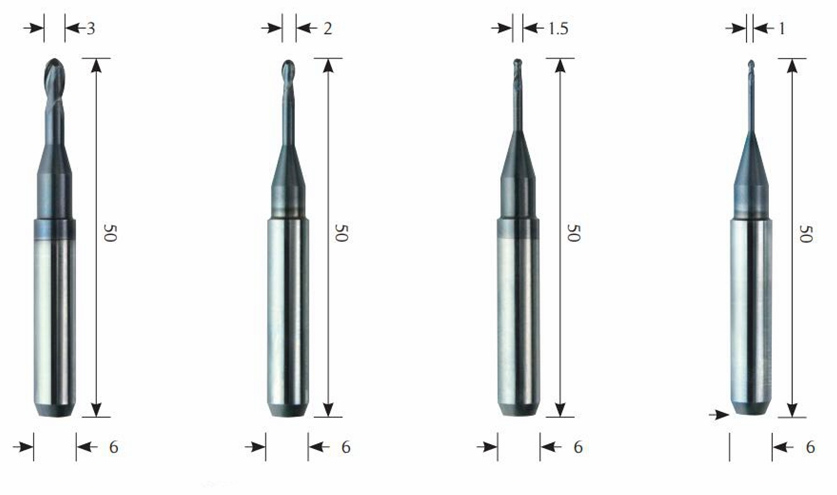ARUM BURS FOR METAL SIZE