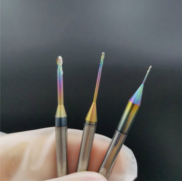 CrN coated Roland dental milling burs for PMMA