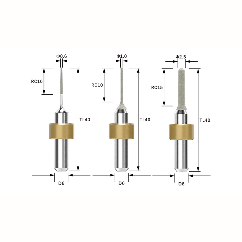 Imes Icore 350i burs for lithium disilicate size