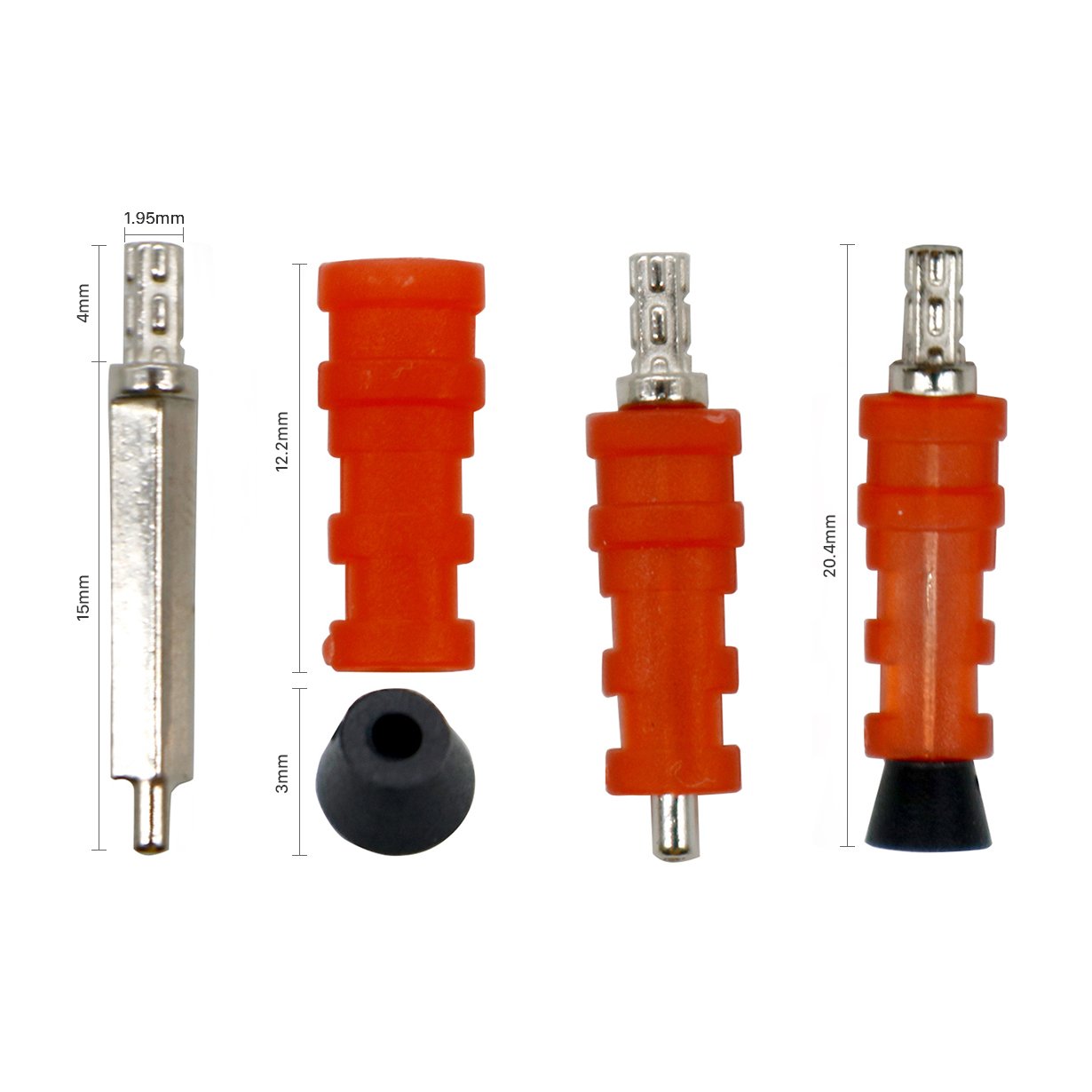 Diamond Dowel Pin with Red Sleeve