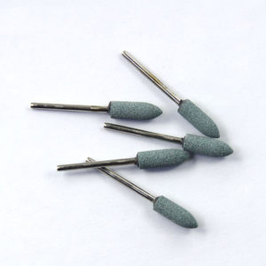 green mounted point stone