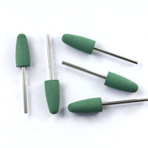 green silicon rubber polishing dental burs