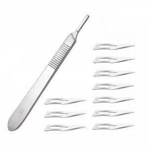 professional dental use surgical blade scalpel with handle