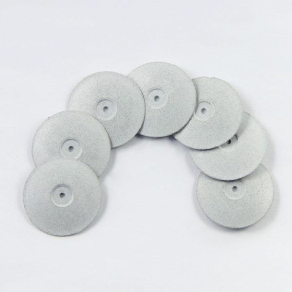 white dental lab polishing disc