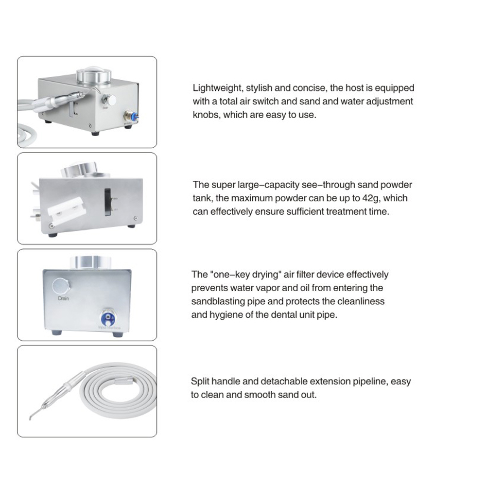 Feature of dental air prophy machine