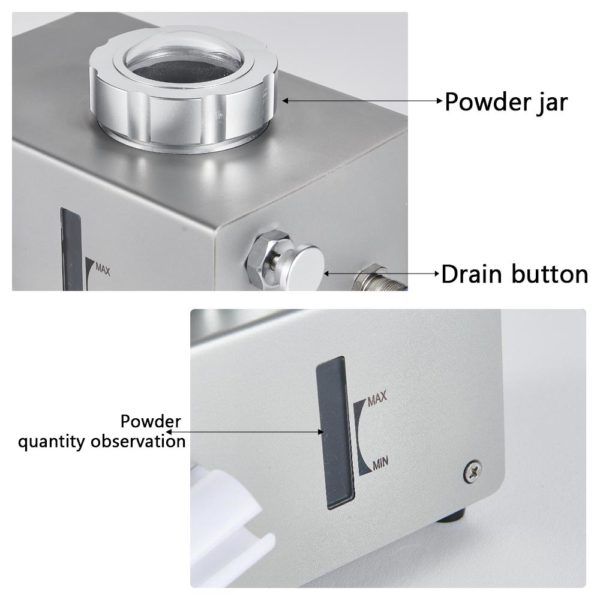 control button air sandblasting polisher